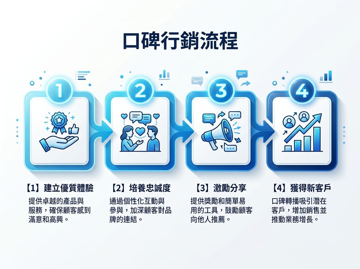 口碑行銷四步驟:盤點顧客Talkers、設計觸發體驗、選擇平台策略、建立監測機制