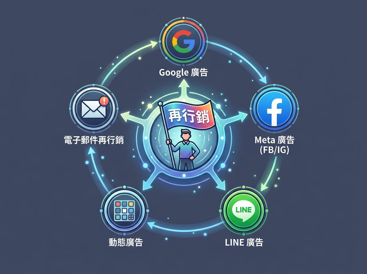 再行銷廣告五大通路全覽:Google GDN、Facebook、Instagram、LINE、電子郵件