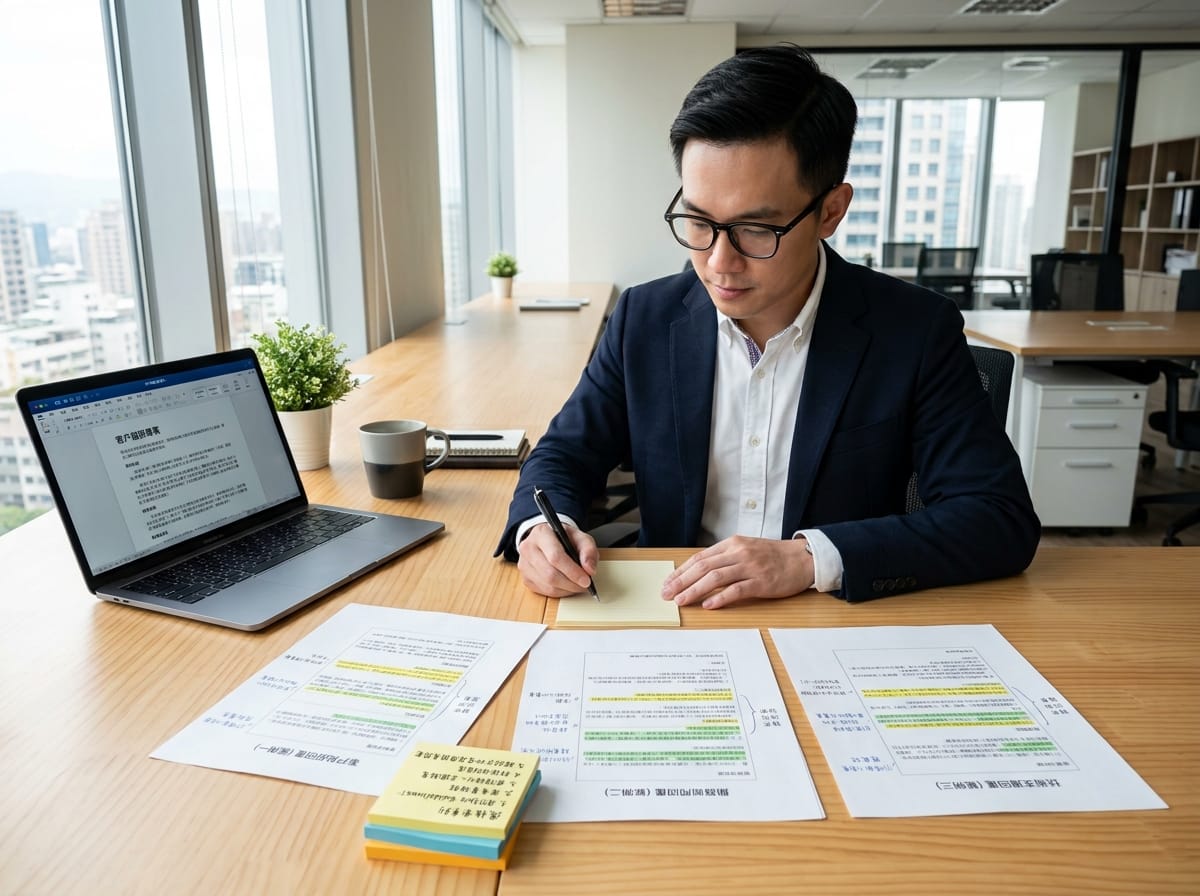 電商賣家整理品牌語氣範例,準備建立AI客服回覆標準的工作情境