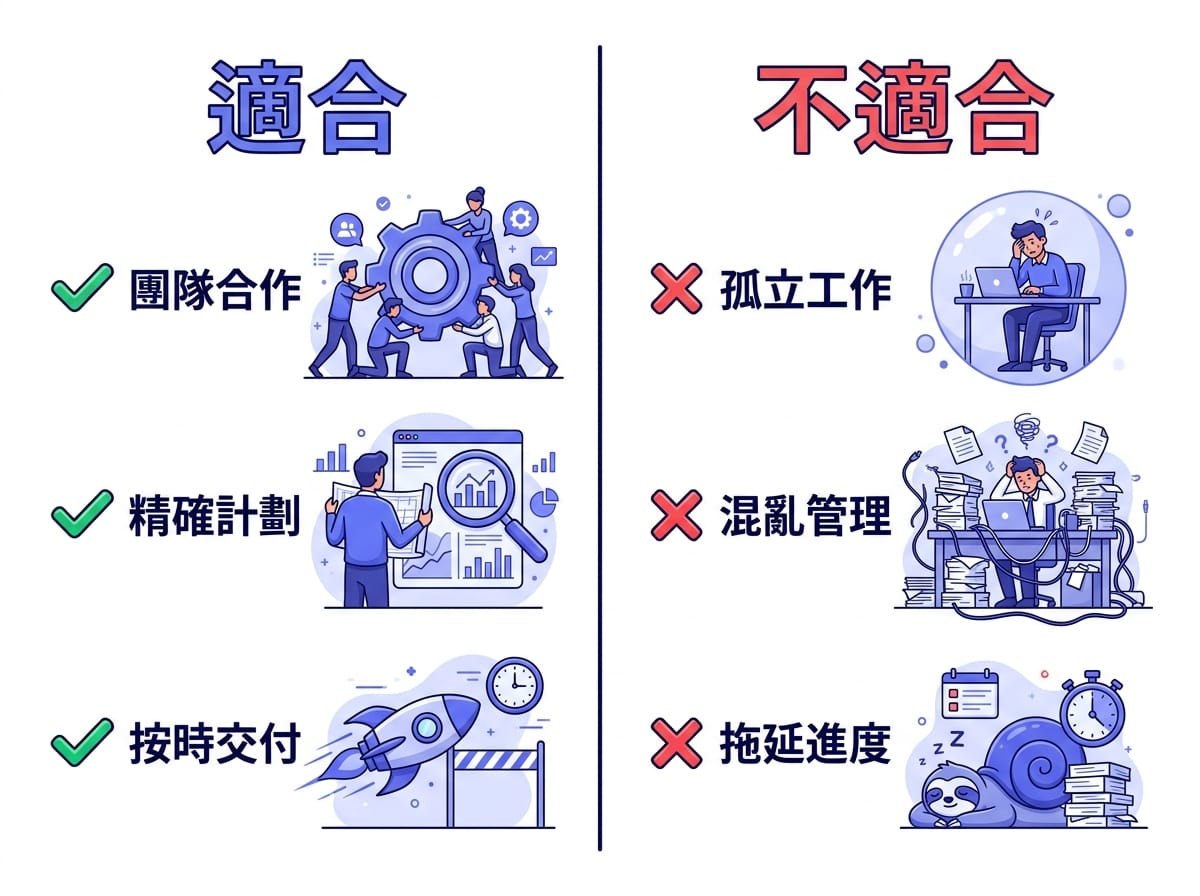 適合使用賣貨便與不適合使用賣貨便的情境對照清單資訊圖