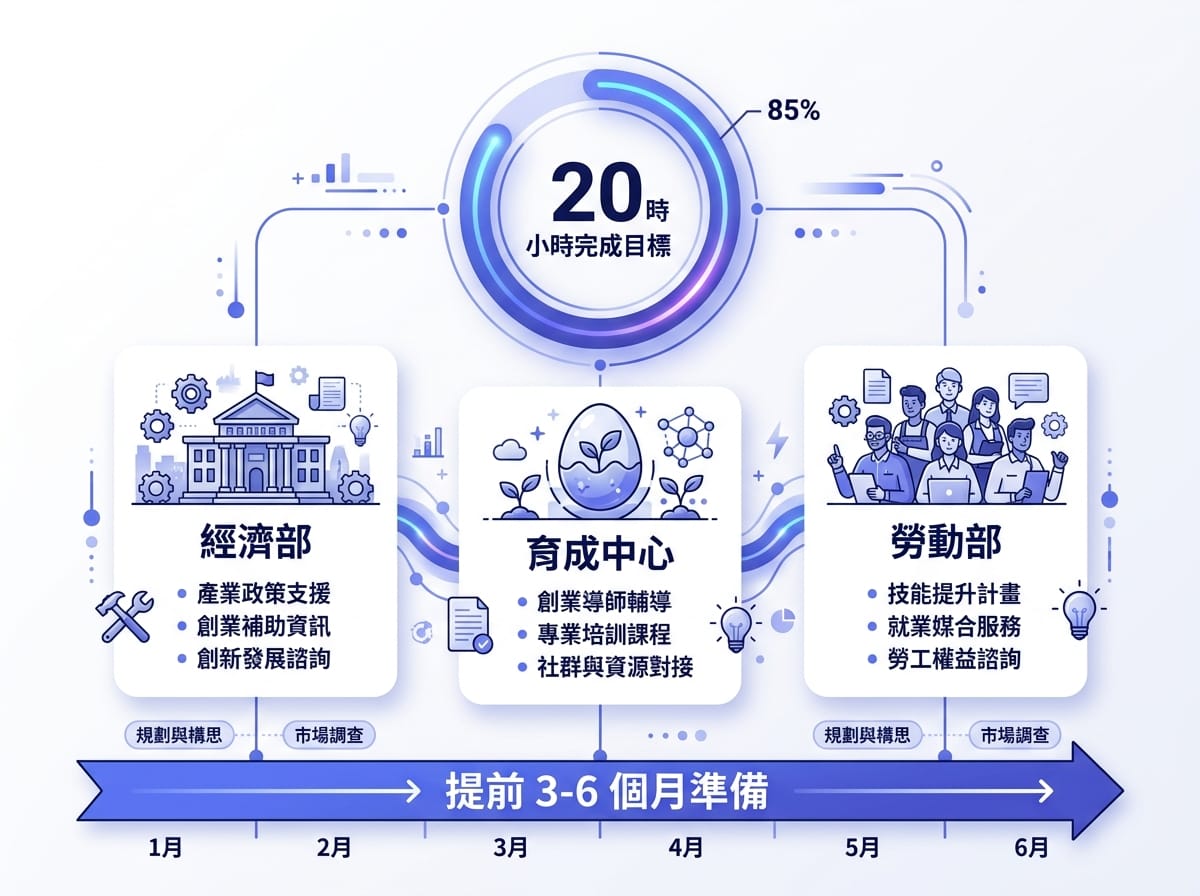 青創貸款 20 小時創業輔導課程採認管道與建議時程