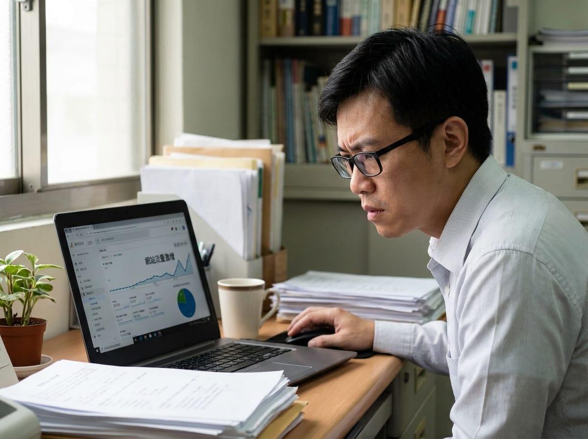 中小企業站主查看網站流量異常監控畫面