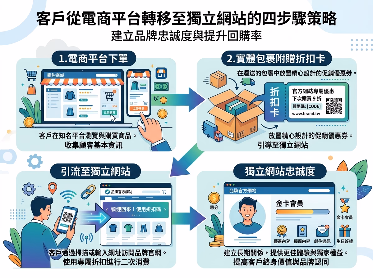 平台轉官網的雙軌並行轉移戰術